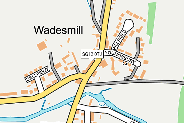 SG12 0TJ map - OS OpenMap – Local (Ordnance Survey)