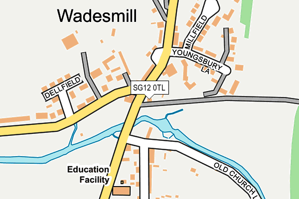 SG12 0TL map - OS OpenMap – Local (Ordnance Survey)