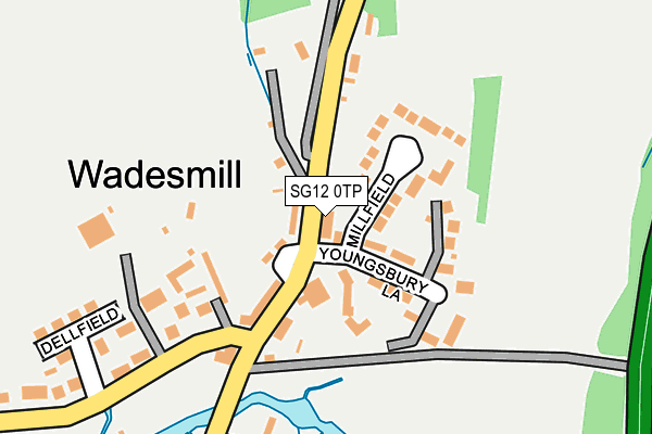 SG12 0TP map - OS OpenMap – Local (Ordnance Survey)