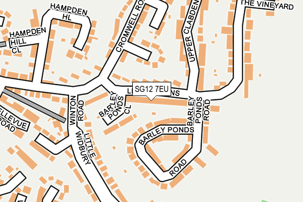 SG12 7EU map - OS OpenMap – Local (Ordnance Survey)