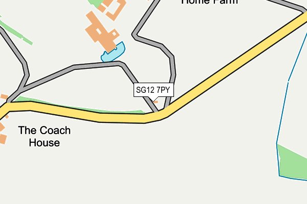 SG12 7PY map - OS OpenMap – Local (Ordnance Survey)