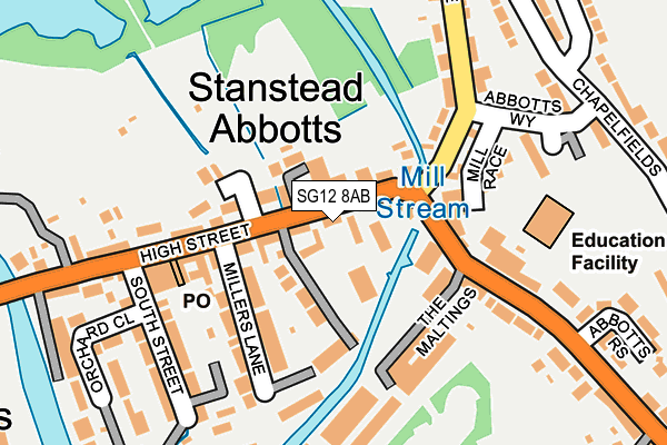 Map of STANSTEAD MILL DAY NURSERY LIMITED at local scale