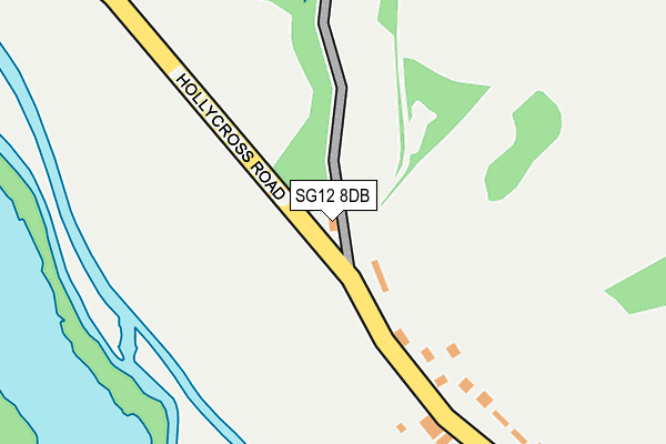 SG12 8DB map - OS OpenMap – Local (Ordnance Survey)