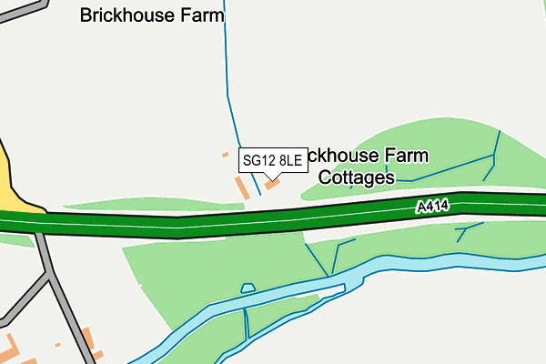 SG12 8LE map - OS OpenMap – Local (Ordnance Survey)