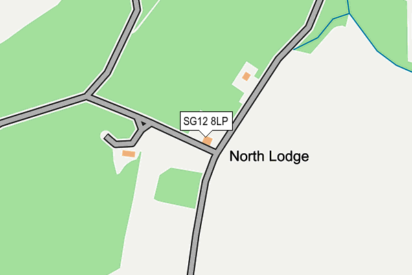 SG12 8LP map - OS OpenMap – Local (Ordnance Survey)