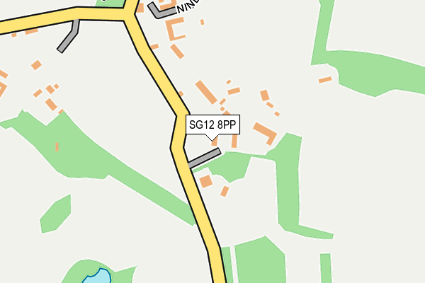 SG12 8PP map - OS OpenMap – Local (Ordnance Survey)
