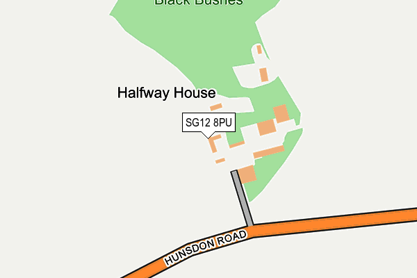 SG12 8PU map - OS OpenMap – Local (Ordnance Survey)