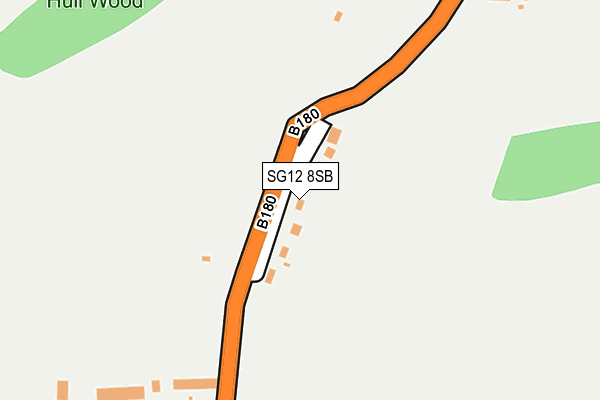 SG12 8SB map - OS OpenMap – Local (Ordnance Survey)