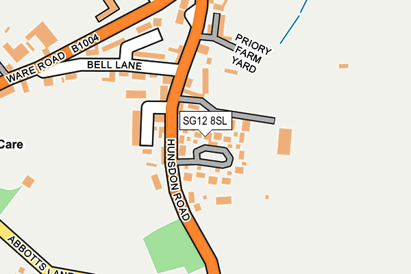 SG12 8SL map - OS OpenMap – Local (Ordnance Survey)