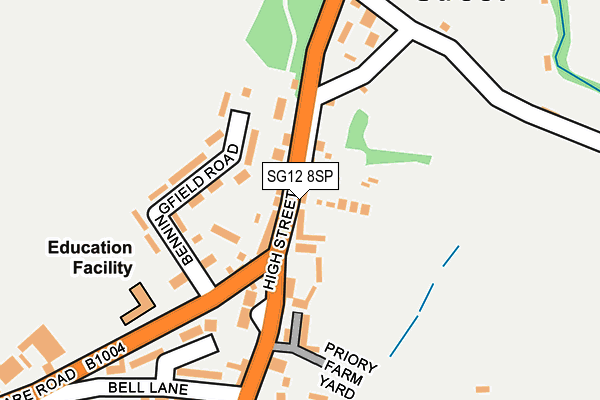 SG12 8SP map - OS OpenMap – Local (Ordnance Survey)