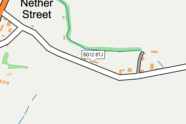 SG12 8TJ map - OS OpenMap – Local (Ordnance Survey)
