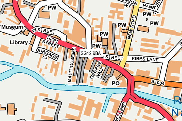 Map of BRACEY'S ACCOUNTANTS (WARE) LIMITED at local scale