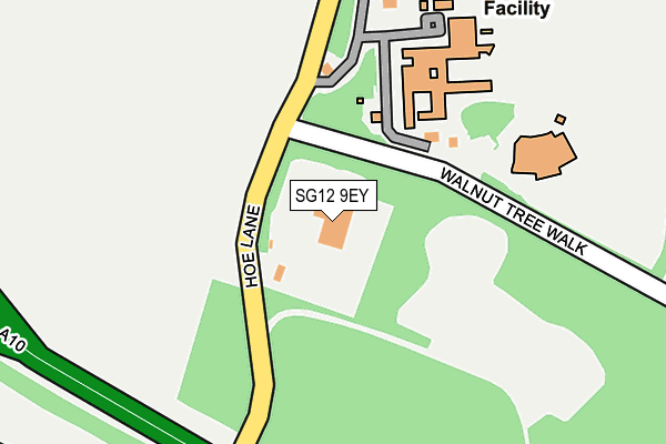 SG12 9EY map - OS OpenMap – Local (Ordnance Survey)