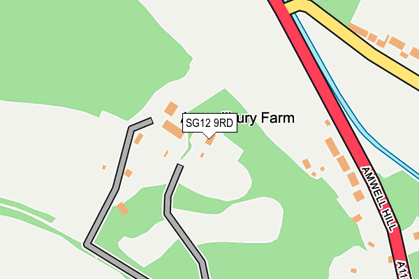 SG12 9RD map - OS OpenMap – Local (Ordnance Survey)