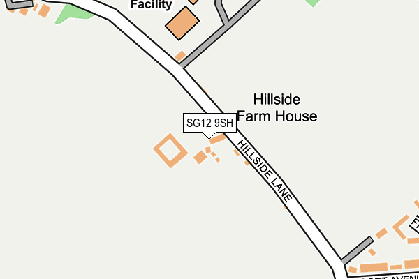 SG12 9SH map - OS OpenMap – Local (Ordnance Survey)