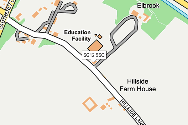 SG12 9SQ map - OS OpenMap – Local (Ordnance Survey)
