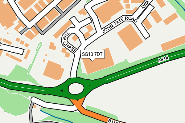 SG13 7DT map - OS OpenMap – Local (Ordnance Survey)