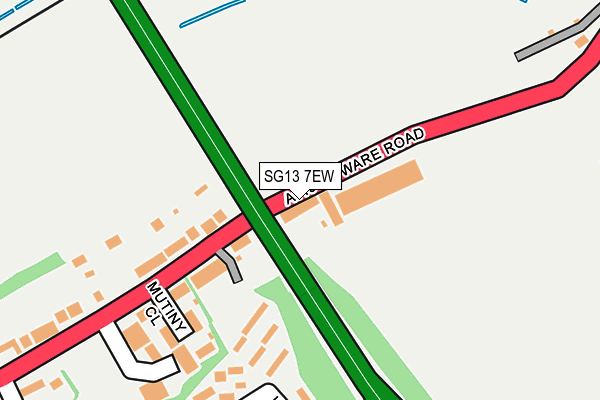 SG13 7EW map - OS OpenMap – Local (Ordnance Survey)