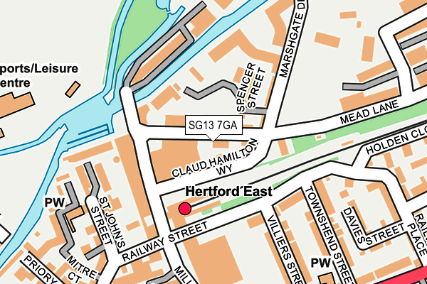 SG13 7GA map - OS OpenMap – Local (Ordnance Survey)