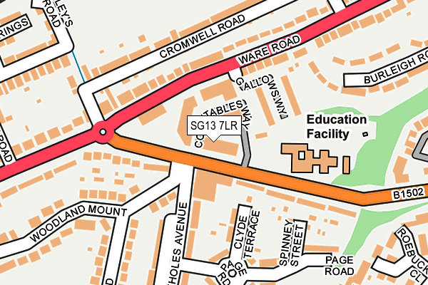 SG13 7LR map - OS OpenMap – Local (Ordnance Survey)
