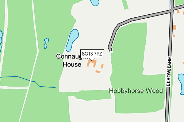 SG13 7PZ map - OS OpenMap – Local (Ordnance Survey)