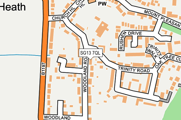 SG13 7QL map - OS OpenMap – Local (Ordnance Survey)