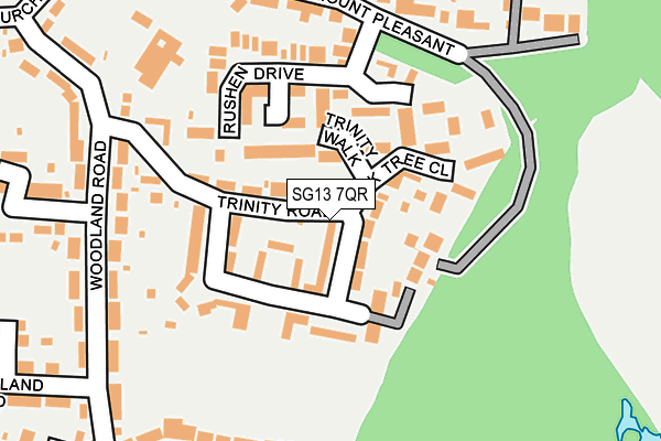 SG13 7QR map - OS OpenMap – Local (Ordnance Survey)