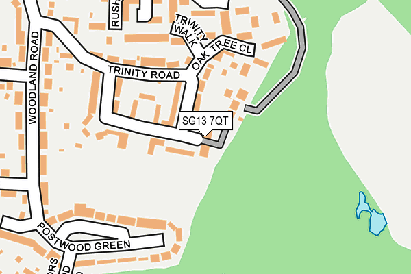 SG13 7QT map - OS OpenMap – Local (Ordnance Survey)