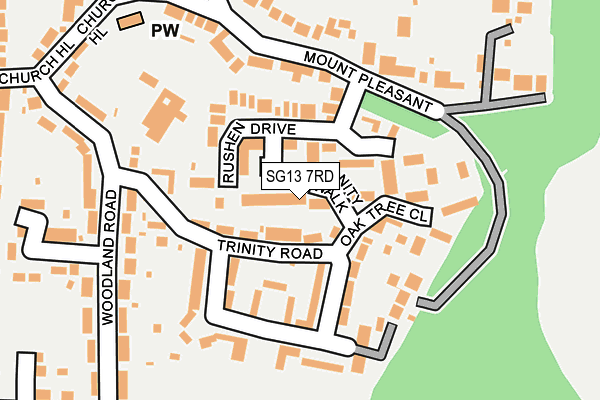 SG13 7RD map - OS OpenMap – Local (Ordnance Survey)