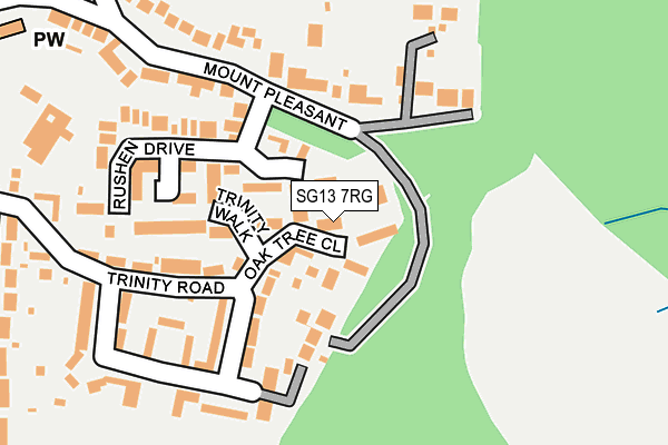 SG13 7RG map - OS OpenMap – Local (Ordnance Survey)