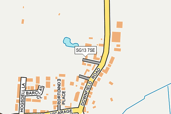 SG13 7SE map - OS OpenMap – Local (Ordnance Survey)