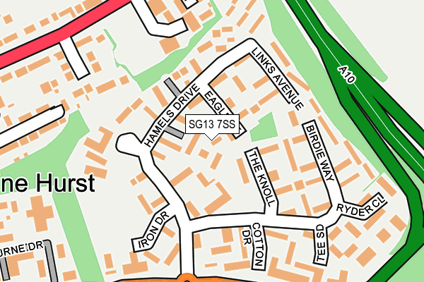 SG13 7SS map - OS OpenMap – Local (Ordnance Survey)