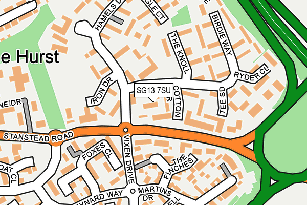 SG13 7SU map - OS OpenMap – Local (Ordnance Survey)