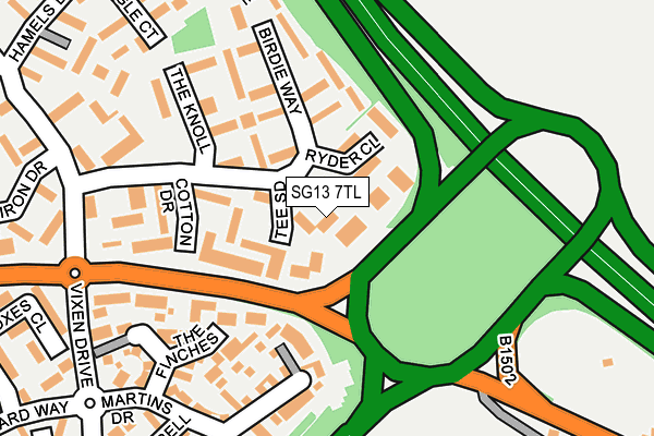SG13 7TL map - OS OpenMap – Local (Ordnance Survey)