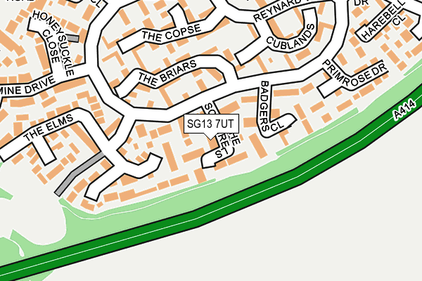 SG13 7UT map - OS OpenMap – Local (Ordnance Survey)