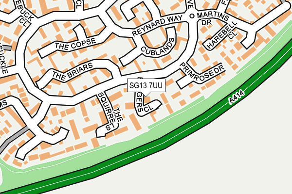 SG13 7UU map - OS OpenMap – Local (Ordnance Survey)