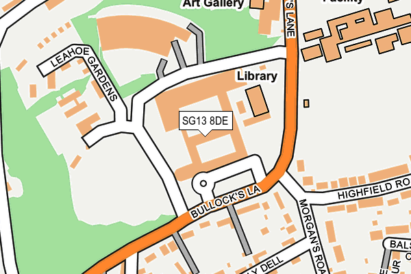 SG13 8DE map - OS OpenMap – Local (Ordnance Survey)