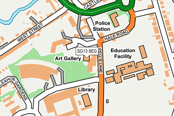 SG13 8EG map - OS OpenMap – Local (Ordnance Survey)