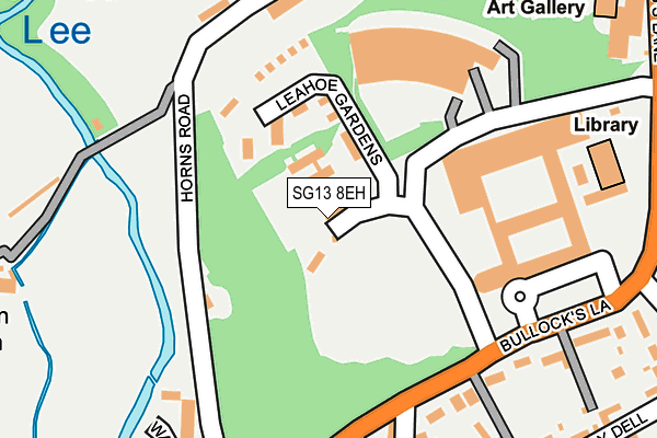 SG13 8EH map - OS OpenMap – Local (Ordnance Survey)