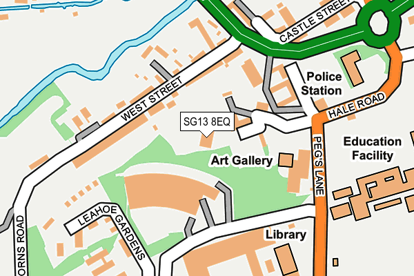 SG13 8EQ map - OS OpenMap – Local (Ordnance Survey)