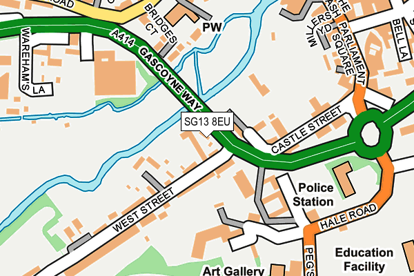 SG13 8EU map - OS OpenMap – Local (Ordnance Survey)