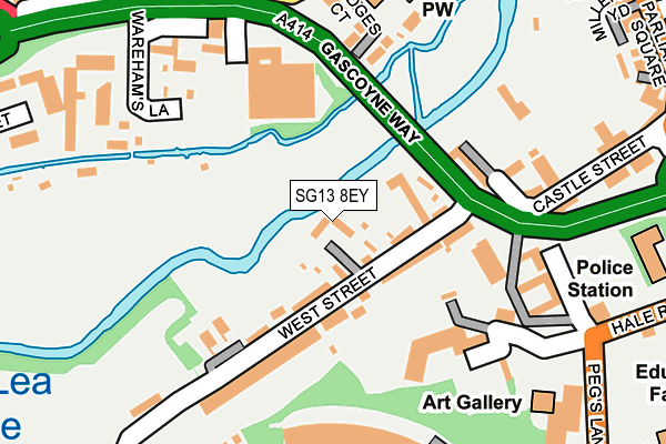 SG13 8EY map - OS OpenMap – Local (Ordnance Survey)