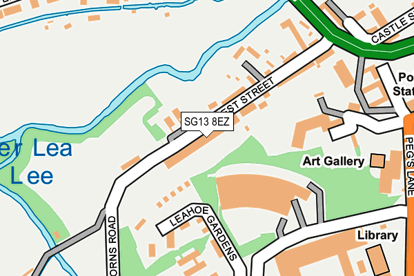 SG13 8EZ map - OS OpenMap – Local (Ordnance Survey)