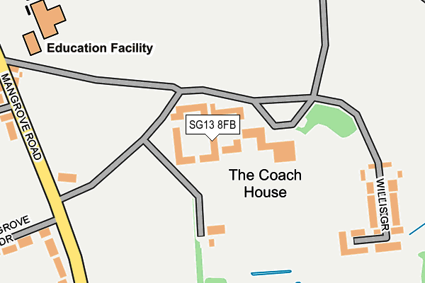 SG13 8FB map - OS OpenMap – Local (Ordnance Survey)