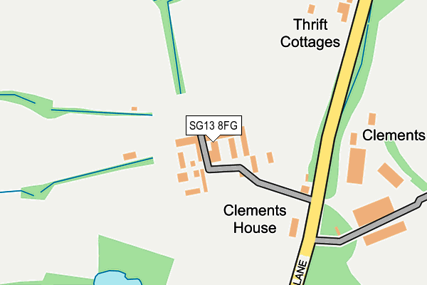 SG13 8FG map - OS OpenMap – Local (Ordnance Survey)