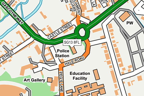 SG13 8FL map - OS OpenMap – Local (Ordnance Survey)