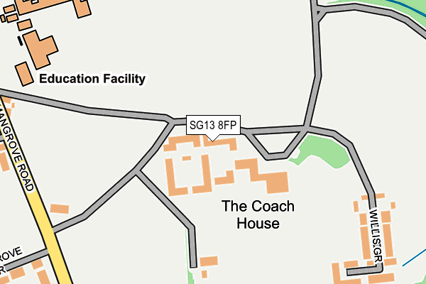 SG13 8FP map - OS OpenMap – Local (Ordnance Survey)