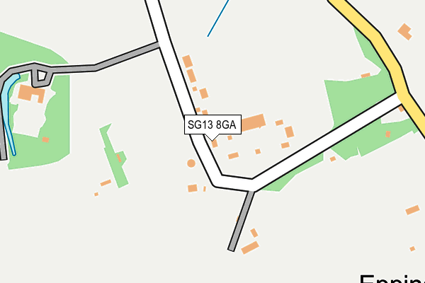 SG13 8GA map - OS OpenMap – Local (Ordnance Survey)
