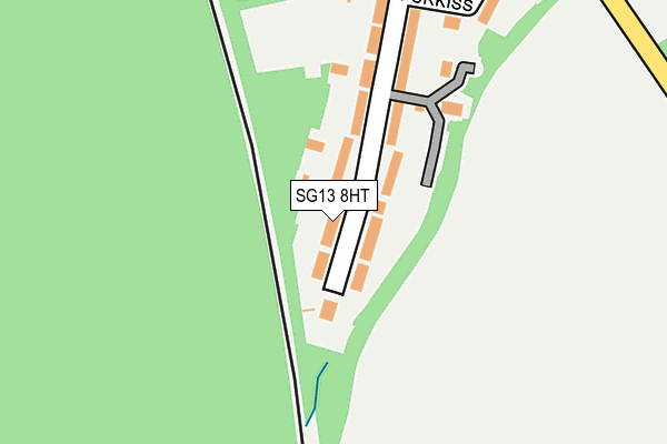SG13 8HT map - OS OpenMap – Local (Ordnance Survey)