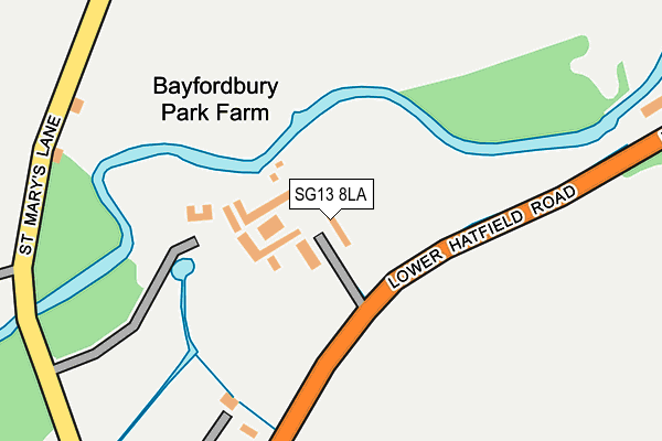 SG13 8LA map - OS OpenMap – Local (Ordnance Survey)